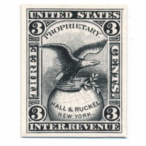 RS96P3 Hall & Ruckel Medicine Stamp Plate Proof