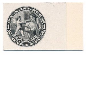 RT2P3 Corning & Tappan Perfume Stamp Plate Proof