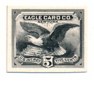 RU7P3 Eagle Card Co. Revenue Stamp Proof