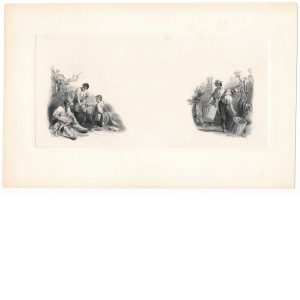 Obsolete Die Proof Vignette, Harvesting, Bald, Cousland & Co. 1858