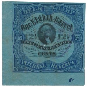 REA37e Series 1878 Beer Stamp, 12 1/2c