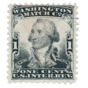 RO181b Washington Match Co. Revenue Stamp