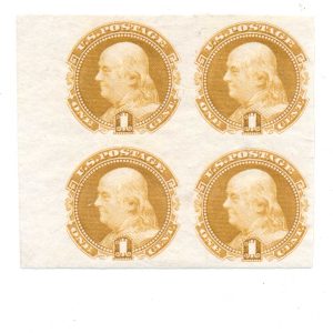 112P3 1869 Pictorial Issue Plate Proof block on india