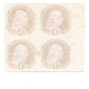 112P3 1869 Pictorial Issue Plate Proof block on india - Image 2