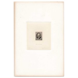 205-E2a James Garfield Portrait Vignette Essay Large Die Proof - Image 2