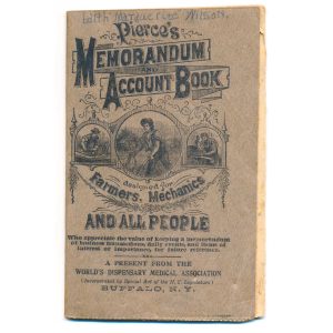 Dr. Pierce's World's Dispensary Medical Assoc. Memorandum & Account Book
