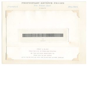 RO94P1 William Gates Match Stamp, Large Die Proof, ex Joyce - Image 2