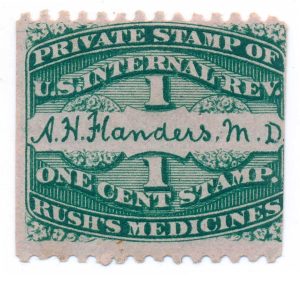 RS87c A. H. Flanders Proprietary Die Medicine Stamp