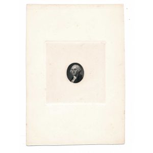 George Washington portrait large die proof, 1850s - Image 2