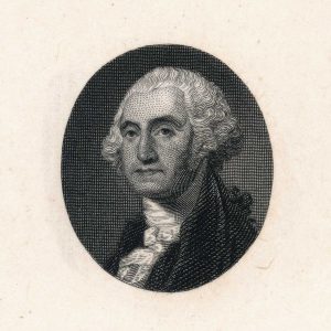 George Washington portrait large die proof, 1850s