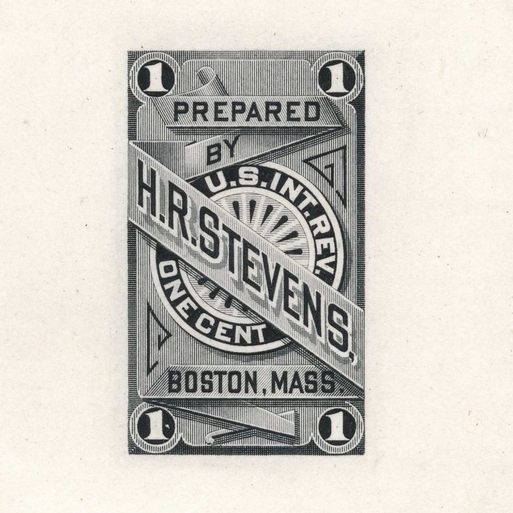 RS228TC1e H. R. Stevens Medicine Stamp, Trial Color Proof exJoyce