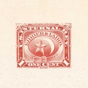 RT12P1 Kidder & Laird Perfume Stamp, Large Die Proof, ex-Joyce
