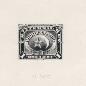 RT12TC1e Kidder & Laird Perfume Stamp, Trial Color Proof, ex-Joyce