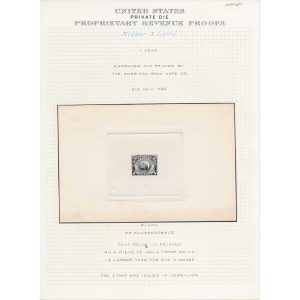 RT12TC1e Kidder & Laird Perfume Stamp, Trial Color Proof, ex-Joyce - Image 2