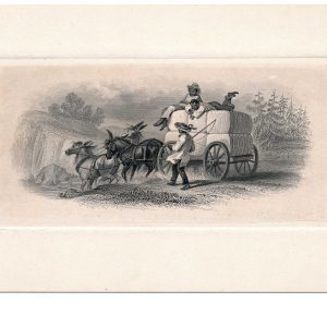 Vignette Die Proof, "Away Down in Dixie" American Bank Note Co. 1860