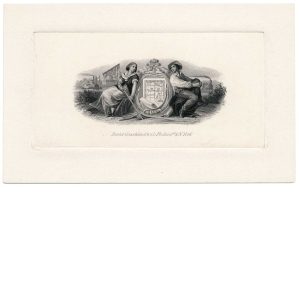 Vignette Die Proof, Farmers & Mechanics Bank, Ohio 1850s - Image 2