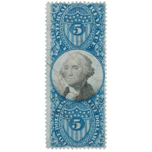 R127 $5 Second Issue Revenue Stamp