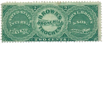 RS40a John L. Brown & Son Medicine Stamp, Boston