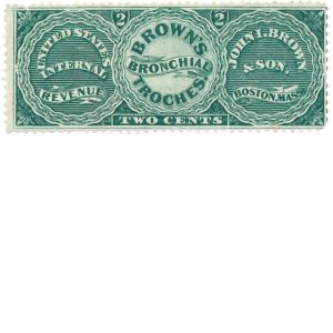 RS40a John L. Brown & Son Medicine Stamp, Boston