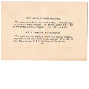 RI14 RI18 Potato Revenue MH stamps on Tatham TASCO card no. PT2 - Image 2