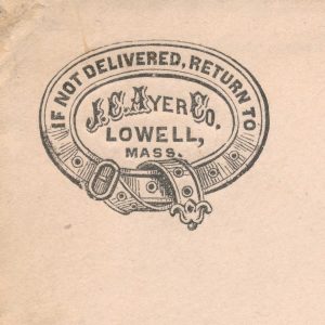 J.C. Ayer Co. Lowell MA 1890 cover - Image 2