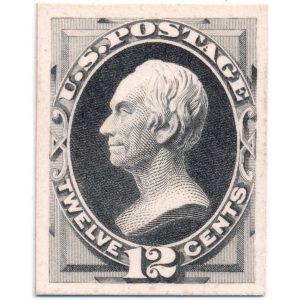 162P4 12c Henry Clay 1873 issue plate proof on card
