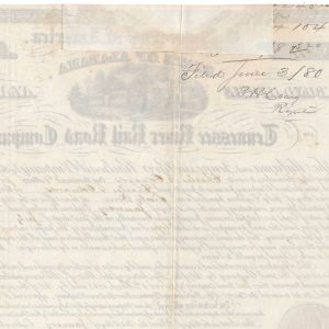 1855 Alabama & Tennessee River RR Bond, $1000 - Image 3