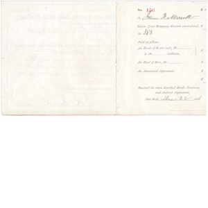 1866 Chicago, Rock Island and Pacific Railroad Company receipt, RN-P5 - Image 3