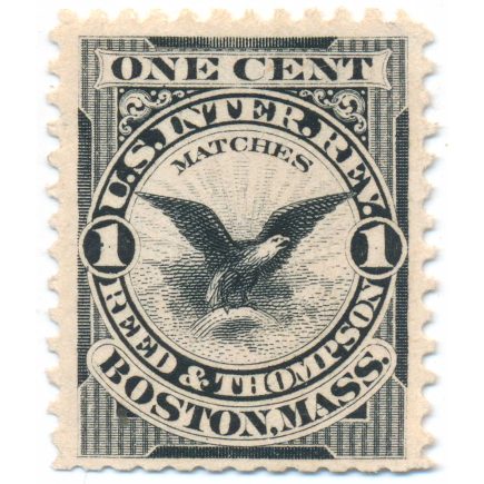 RO153d Reed & Thompson Match Stamp