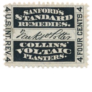 RS261b Weeks & Potter Medicine Stamp