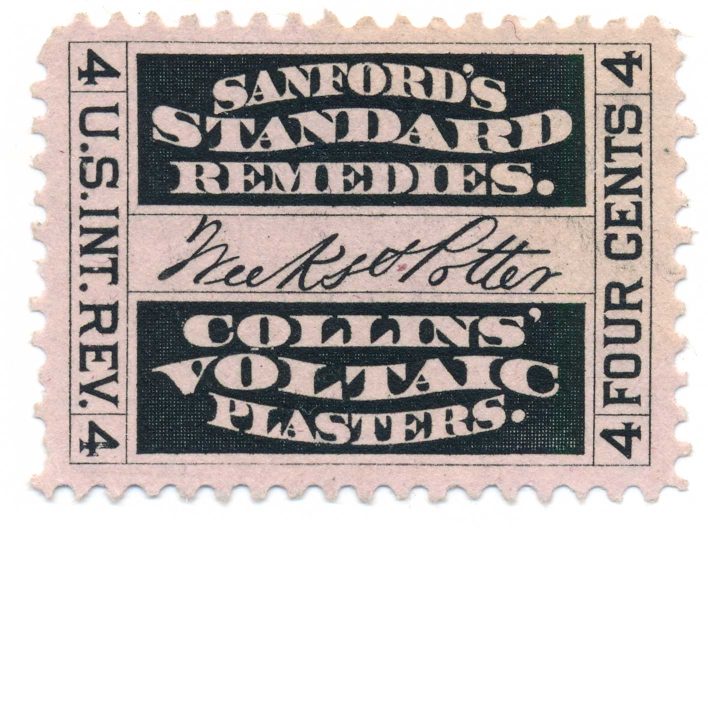 RS261c Weeks & Potter Medicine Stamp