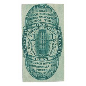 RS265d, Edward Wilder, Louisville KY Medicine Stamp