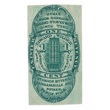 RS265d, Edward Wilder, Louisville KY Medicine Stamp