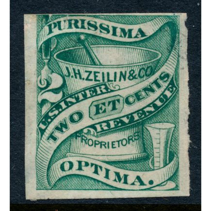 RS277d J. H. Zeilin & Co. Medicine Stamp