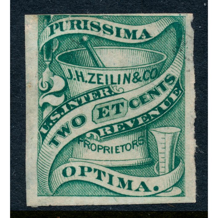 RS277d J. H. Zeilin & Co. Medicine Stamp