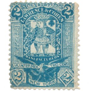 RU10a Lawrence & Cohen Playing Card Stamp