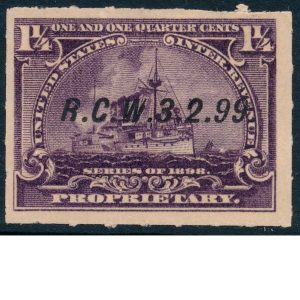 RB25 Series 1898 Proprietary stamp Rumford Chemical Works cancel