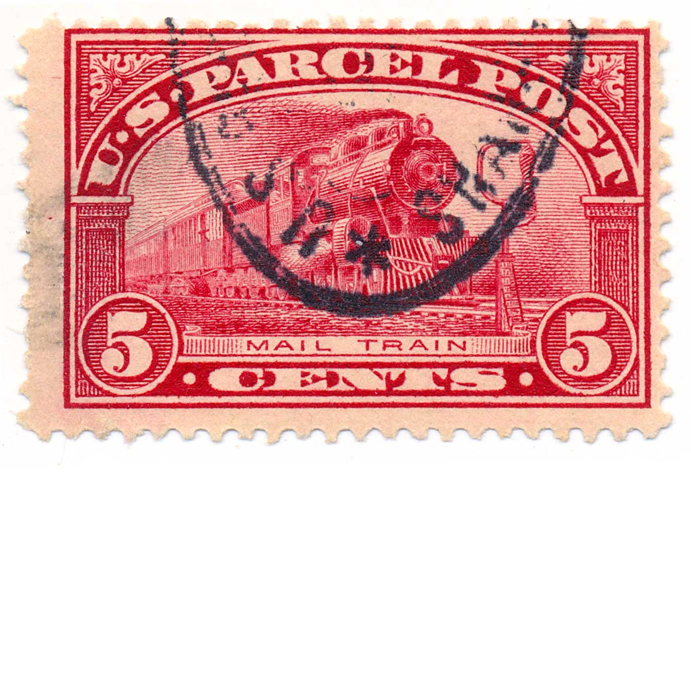 Q6 - 1913 10c Parcel Post Stamp - Steamship & Mail Tender - Mystic Stamp  Company