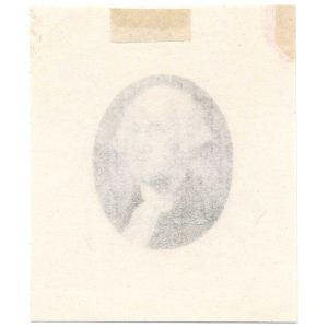 George Washington Vignette Die Essay on india paper (Turner Essay 122B variety) with R82c - Image 2