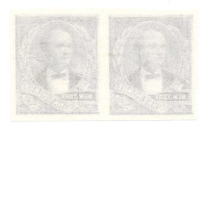 John F. Henry, Facsimile Stamp plate proof pair, 114MP3 - Image 2