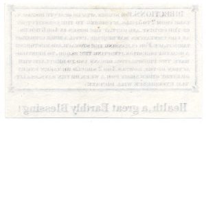 RS227TC3 E.L. Soule & Co. Medicine Revenue Stamp Essay proof, DIRECTIONS, Joyce - Image 2
