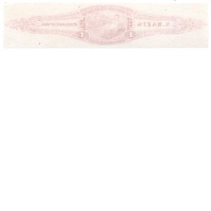 RT1 Variety X. Bazin 1c Perfume Stamp Plate Essay in red on india - Image 2