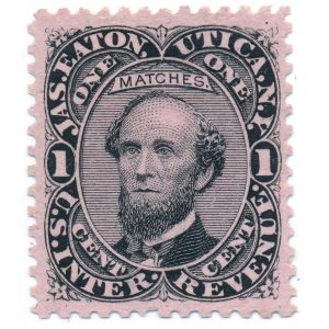 RO73c James Eaton Proprietary Match Stamp XF