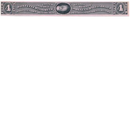 RS132c Hostetter's Celebrated Stomach Bitters Medicine Stamp