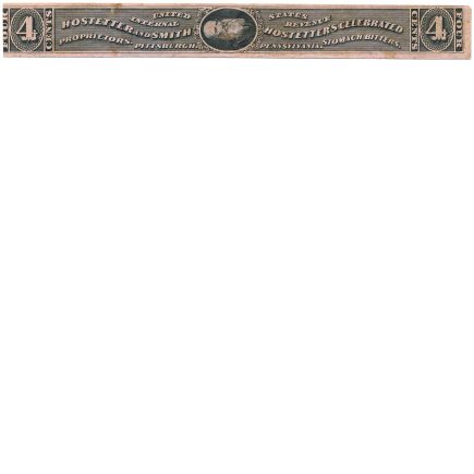 RS132c Hostetter's Celebrated Stomach Bitters Medicine Revenue Stamp