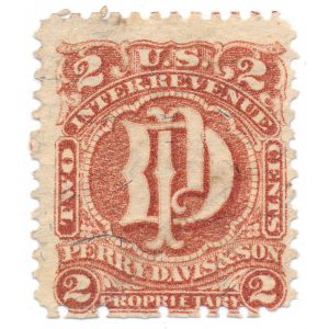 RS79b Perry Davis & Son., Medicine Revenue Stamp