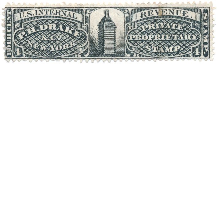 RS83b P.H. Drake & Co. Medicine Revenue Stamp