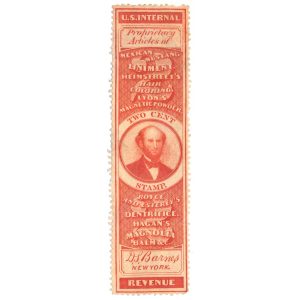 RS16a D.S. Barnes & Co. Medicine Stamp