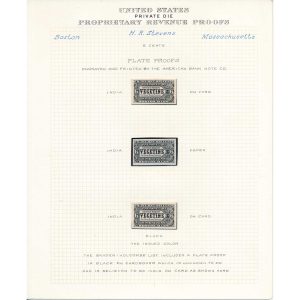 RS230P3, RS230P4 (2) H. R. Stevens Vegetine Medicine Stamp Proofs, Joyce page