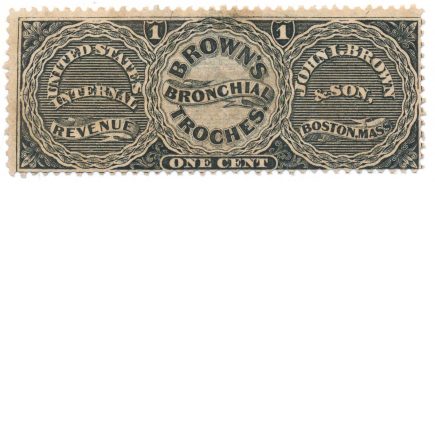 RS39b John L. Brown & Son Medicine Stamp, Boston